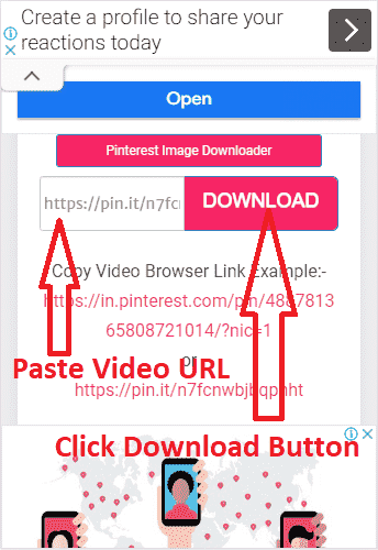 Pinterest Video Downloader / Download Pinterest Video, Gif & Image Free